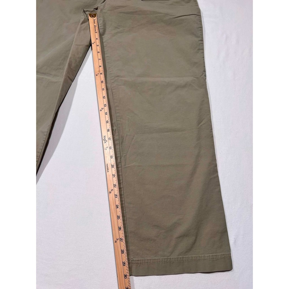 Pendleton Womens Khaki Cotton Stretch Straight Leg Utility Pants Size 16 Khaki - Picture 2 of 11